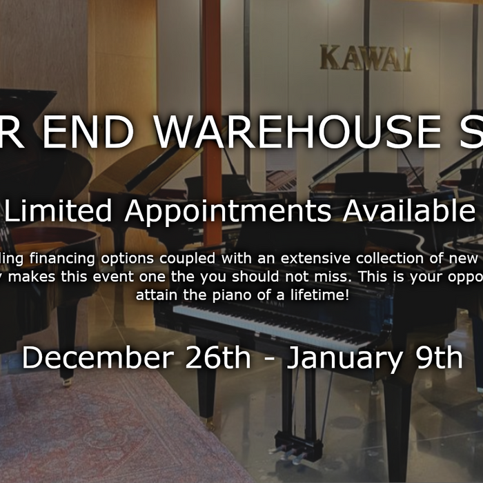 Alamo Music Center's Much Anticipated Year End Warehouse Piano Sale