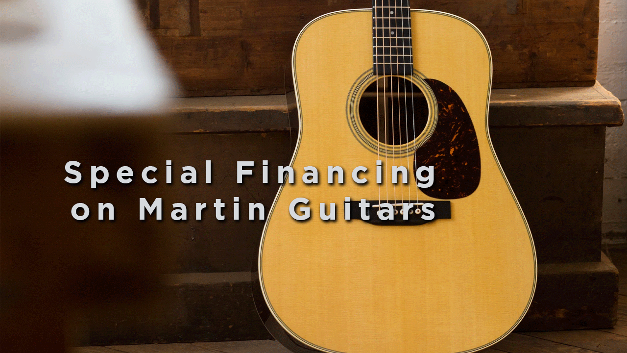 36 Month, 0% Interest Financing from Martin Guitars!