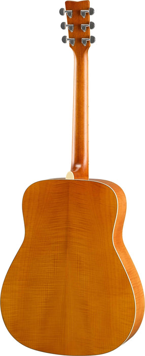 Yamaha FG840 Folk Guitar Solid Top Flame Maple, Natural
