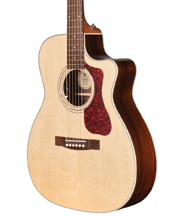 Guild OM-150CE Acoustic-Electric Guitar, Natural Gloss