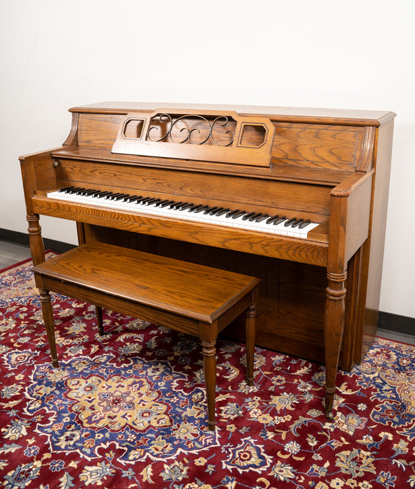 Everette Upright Piano | Satin Oak | Used