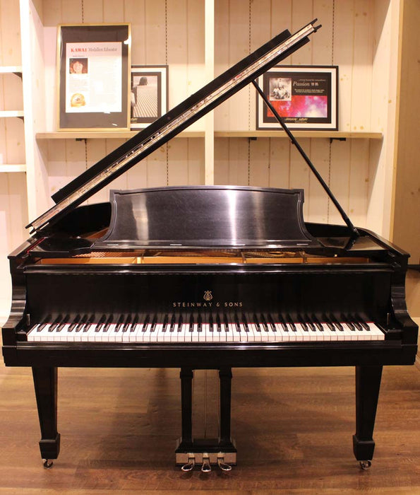 1920 Steinway 5'11" Model O Grand Piano | Satin Ebony | SN: 196535 | Used-Alamo Music Center
