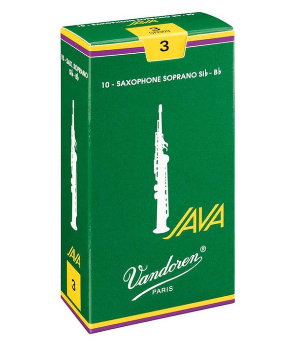 Vandoren Java #3 Soprano Sax Reeds - 10 Pack