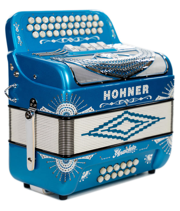Hohner Anacleto Rey Del Norte III 5 Switch FBE Compact - Blue Metalic