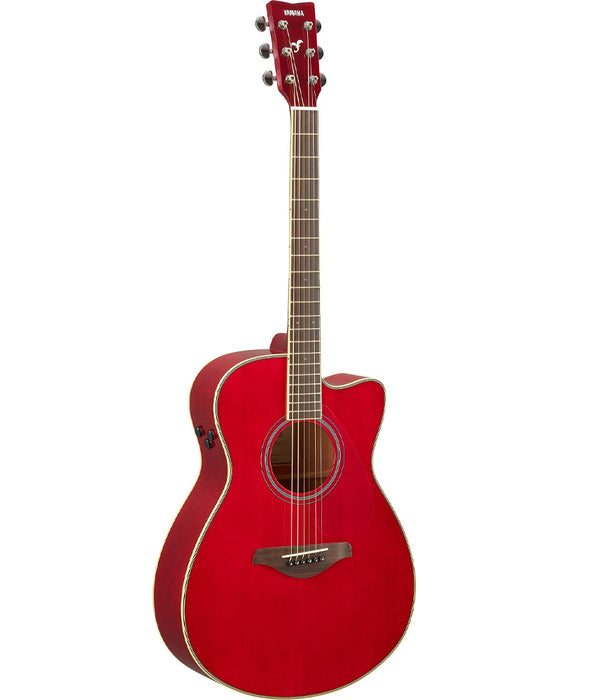 Pre-Owned Yamaha FSC-TA Transacoustic Cutaway Acoustic-Electric Guitar - Ruby Red