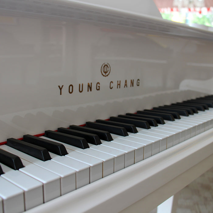 Young Chang White GP150 Baby Grand Piano