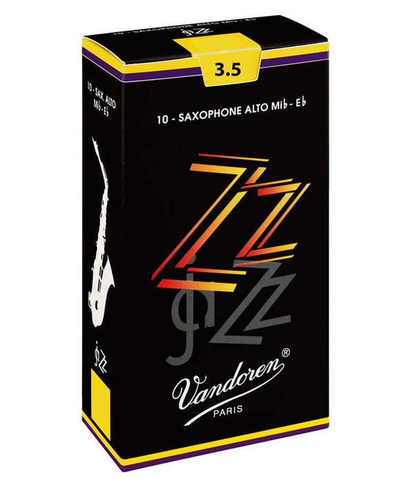 Vandoren ZZ #3.5 Alto Sax Reeds - 10 Pack
