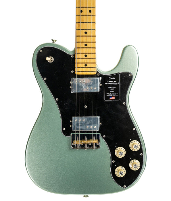 Fender American Professional II Telecaster Deluxe, Maple Fingerboard - Mystic Surf Green