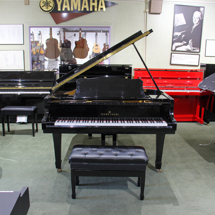 Young Chang PG185 6'1" Polished Ebony Grand Piano