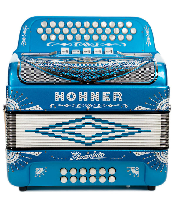 Hohner Anacleto Rey Del Norte III 5 Switch FBE Compact - Blue Metalic