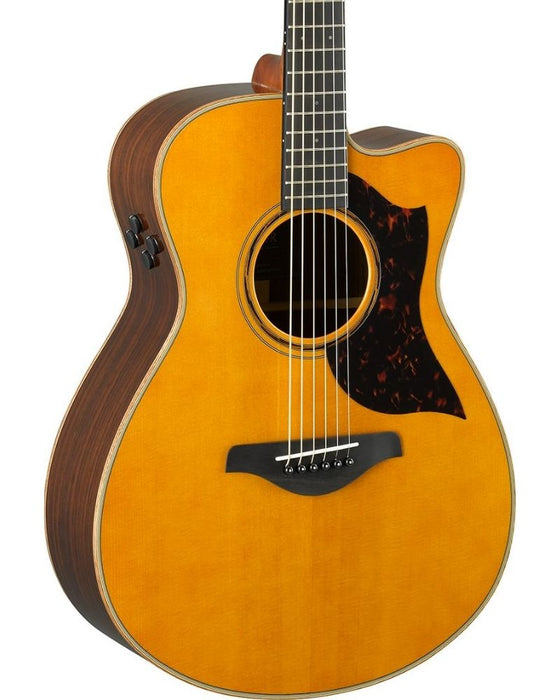 Pre-Owned Yamaha AC3R ARE Concert Cutaway Acoustic-Electric - Vintage Natural