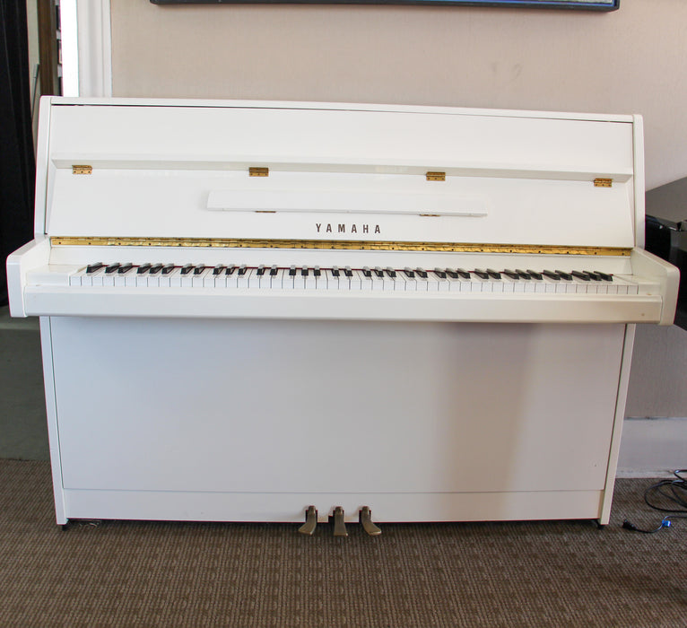 Yamaha M1F Console Upright Piano | Polished White