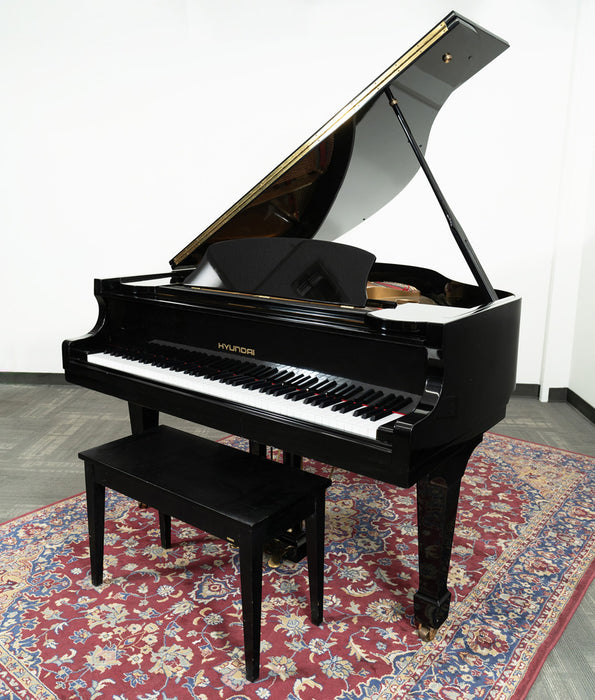 Hyundai 5'1" G80A Grand Piano | Polished Ebony | SN: 8801364 | Used