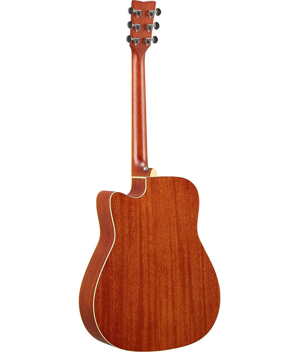 Yamaha FGC-TA FG Cutaway TransAcoustic Acoustic-Electric Guitar - Brown Sunburst