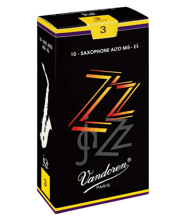 Vandoren ZZ #3 Alto Sax Reeds - 10 Pack