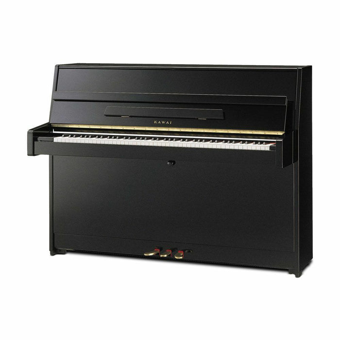 Kawai 43.3" K-15 Continental Upright Piano | Ebony Polish