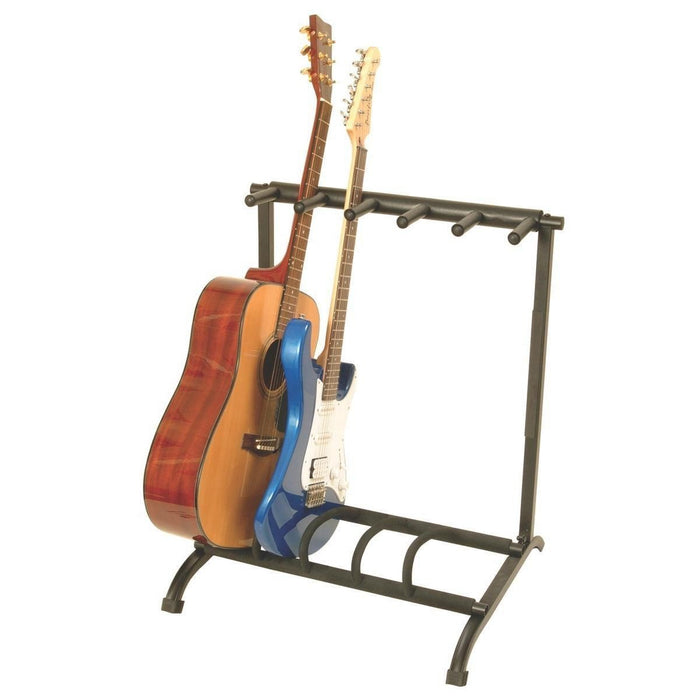 On-Stage GS7561 Foldable 5 Space Multi-Guitar Stand
