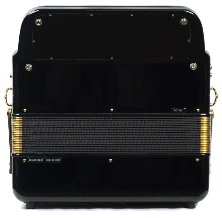 Hohner Anacleto Rey Del Norte Accordion Two Tone FBbEb/EAD Black/Gold Hardware