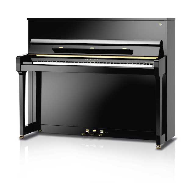 Schimmel Fridolin 48" F121 Tradition Upright Piano | Polished Ebony