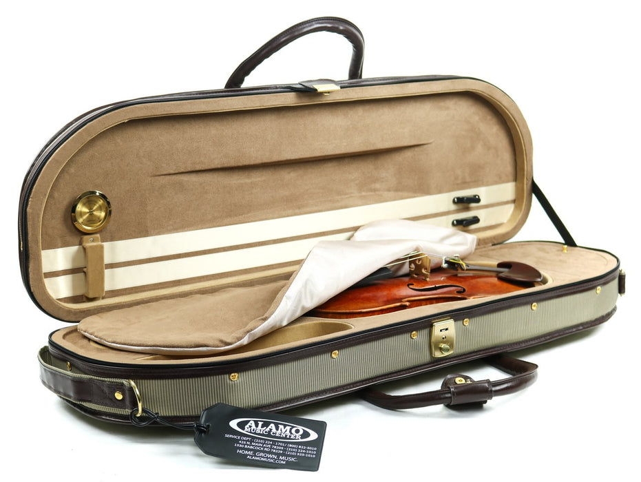 Fiori Upgraded 4/4 Violin Case Tan