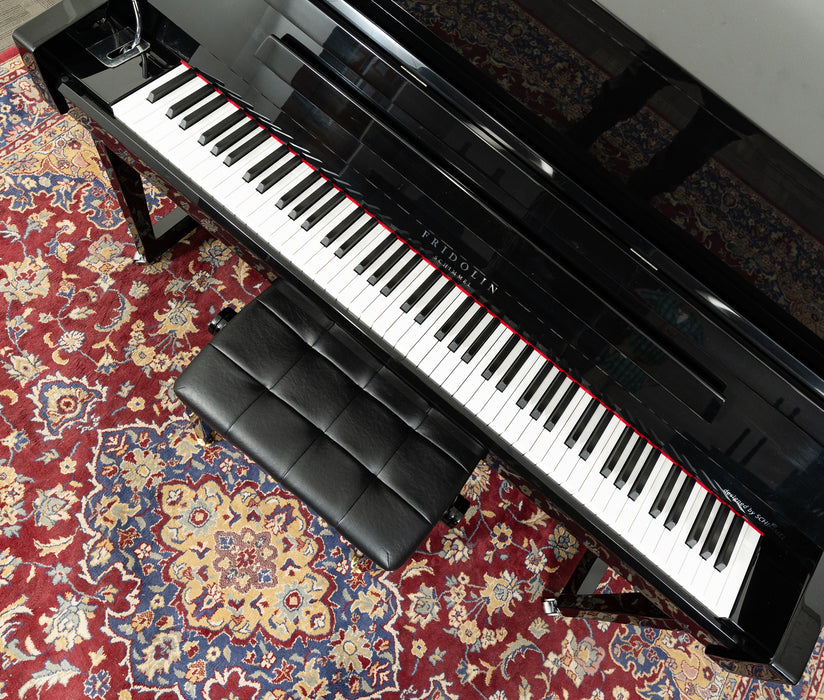 Schimmel Fridolin 48.5" F123 Tradition Upright Piano | Polished Ebony
