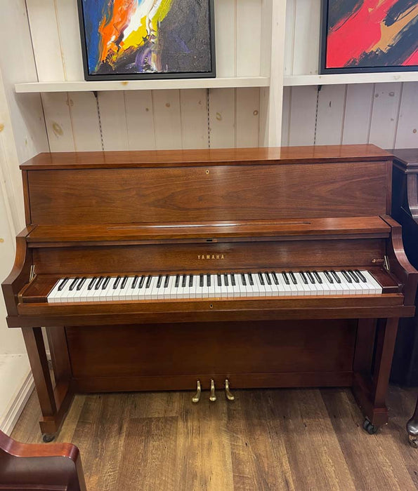 1986 Yamaha 45" P22 Upright Piano | Mahogany Satin | SN: U187121 | Used