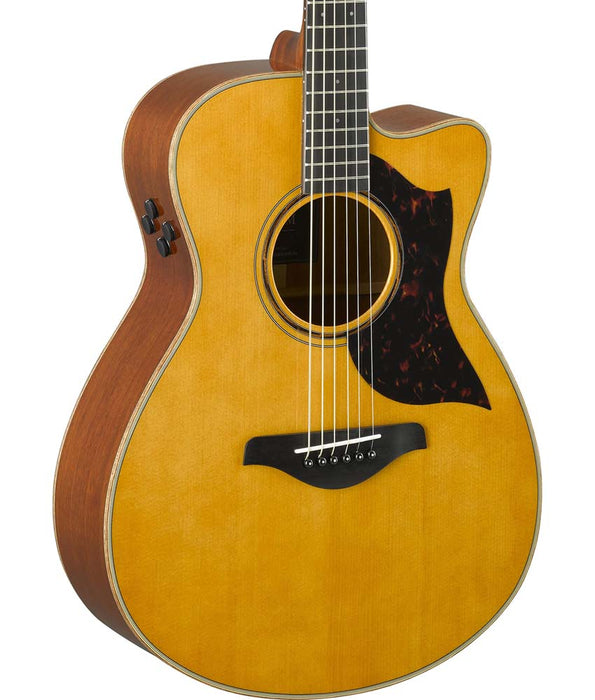 Pre-Owned Yamaha AC3M ARE Concert Cutaway Acoustic-Electric - Vintage Natural