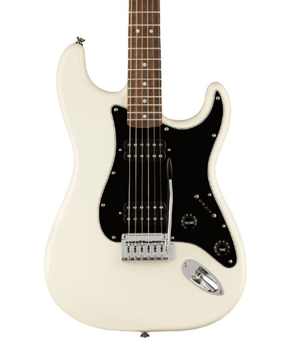 Squier by Fender Affinity Stratocaster HH, Laurel Fingerboard, Black Pickguard, Olympic White