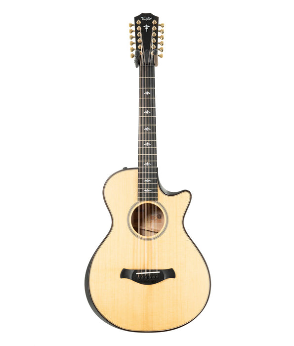 Pre Owned Taylor 652ce Builders Edition 12-String Grand Concert Acoustic-Electric Guitar - Natural | Used