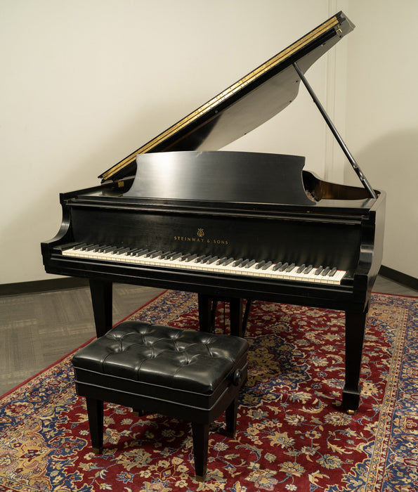 Steinway & Sons 5'7" Model M Grand Piano | Satin Ebony | SN: 466703 | Used