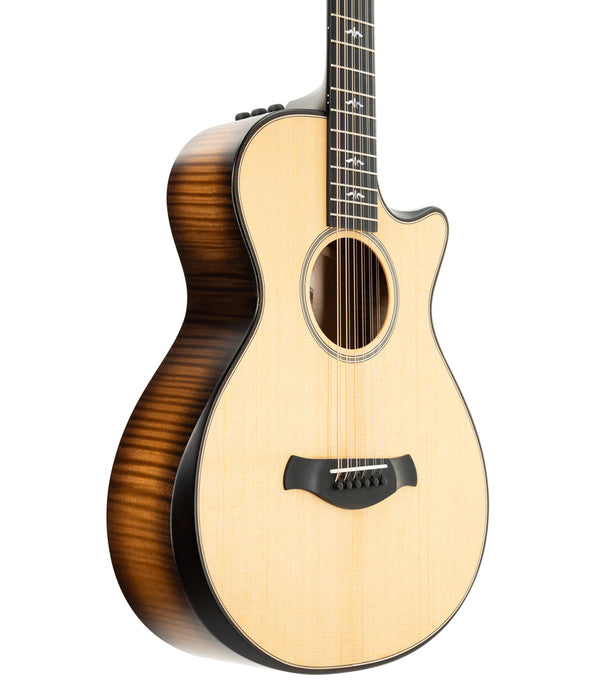Pre Owned Taylor 652ce Builders Edition 12-String Grand Concert Acoustic-Electric Guitar - Natural | Used