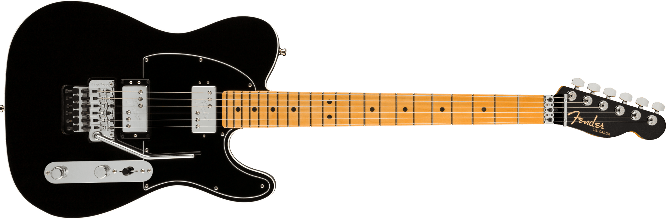 Fender American Ultra Luxe Telecaster Floyd Rose HH, maple Fingerboard - Mystic Black