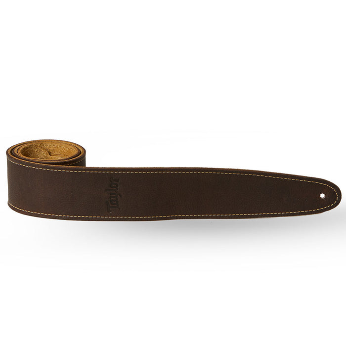 Taylor Leather Suede Back 2.5" Guitar Strap - Chocolate Brown