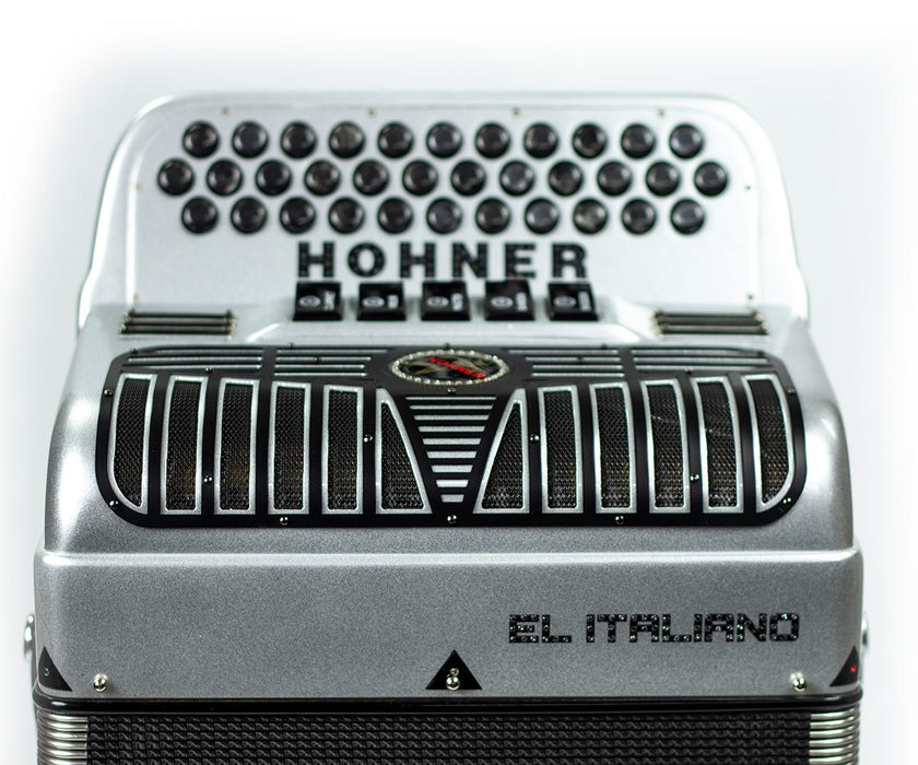 Hohner Anacleto El Italiano III 5 Switch Compact EAD Accordion - Silver