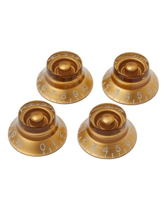 Gibson PRHK-020 Top Hat Knobs, 4 pack - Gold | New