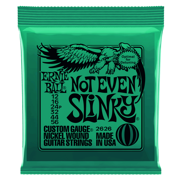 Ernie Ball Not Even Slinky Nickel Wound Electric Guitar Strings - 12-56 Gauge