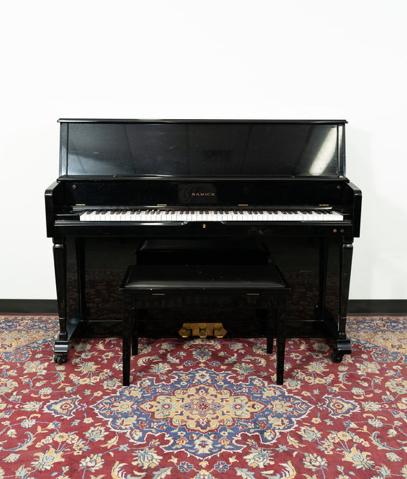Samick 46" SU147 Upright Piano | Polished Ebony | SN: IPC00766