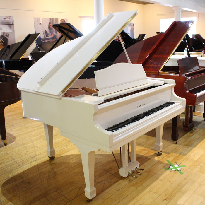 Samick 4'11" SG150C Baby Grand Piano | Polished White