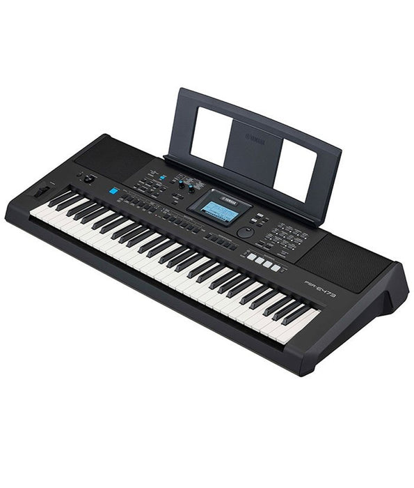 Yamaha PSR-E473 61-Key High-Level Portable Keyboard w/ Power Adapter