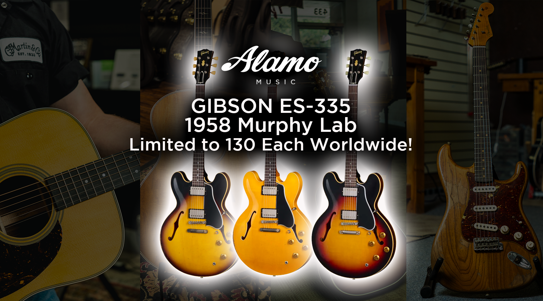 Gibson Custom 1958 ES-335 Murphy Lab Limited Editions!