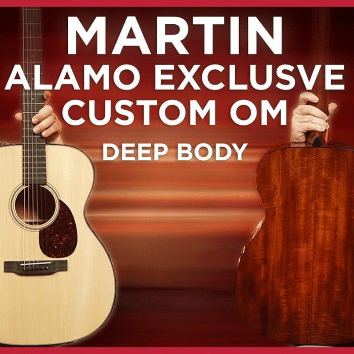 The Newest Martin Custom Shop Alamo Exclusive: Deep Body Flame Mahogany OM!