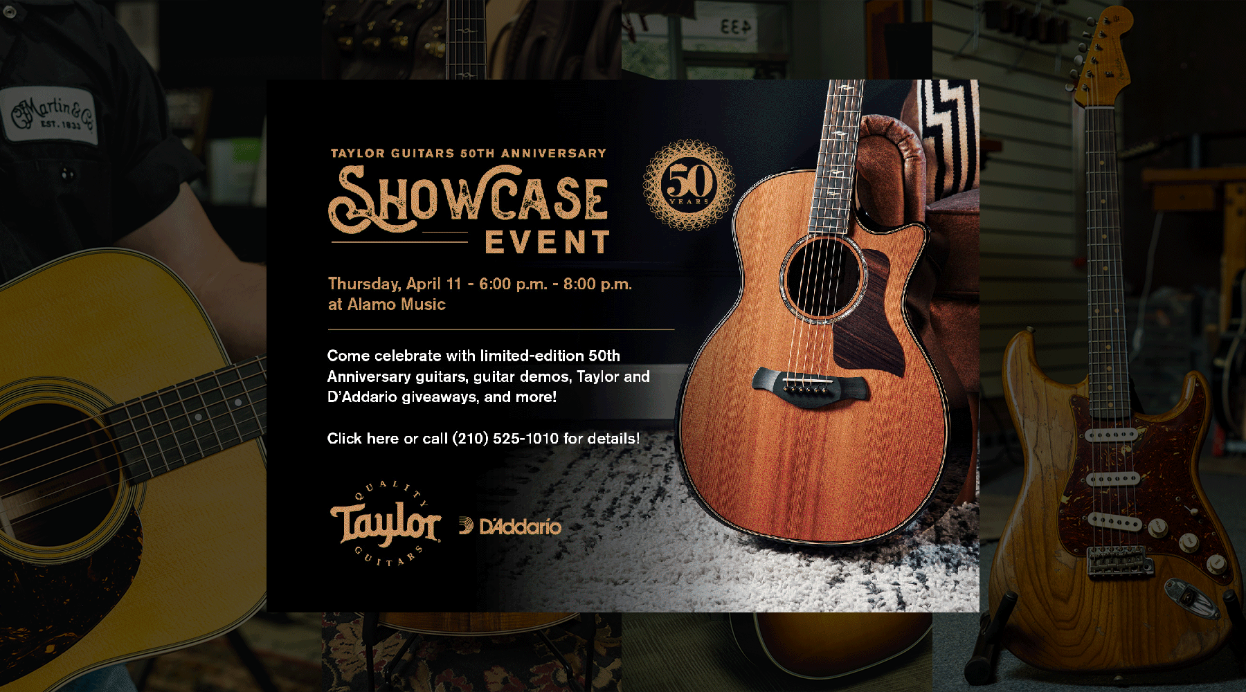 Taylor Guitars 50th Anniversary Showcase Event