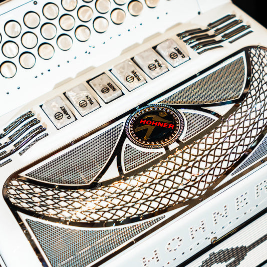Red Diatonic Accordion