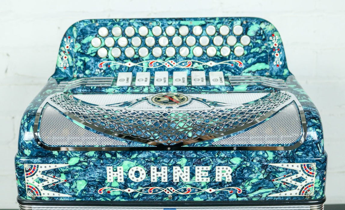 Hohner Anacleto Rey Del Norte TT GCF/EAD Accordion Green