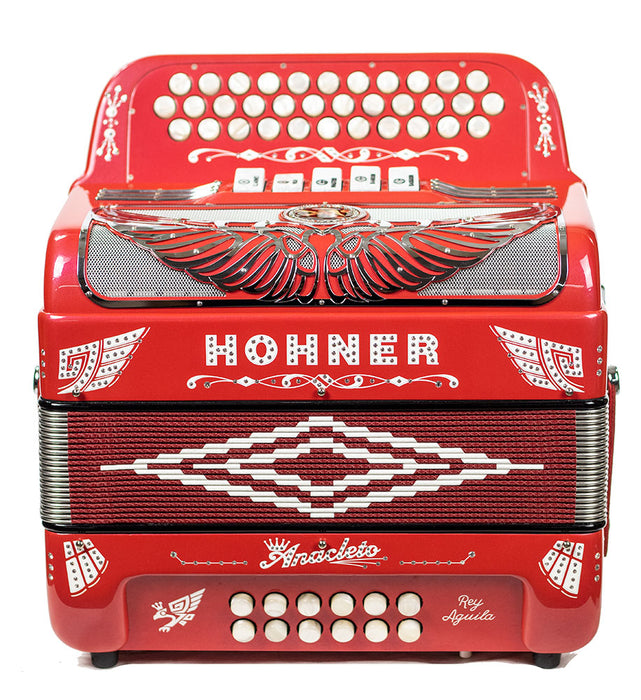 Hohner Anacleto Rey Aguila III 5 Switch Compact FBE Red Metal