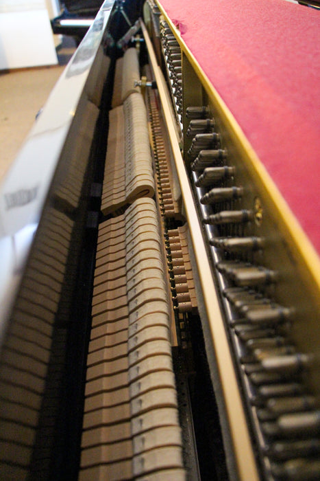 Yamaha P2E Upright Continental Console Piano | Polished Ebony