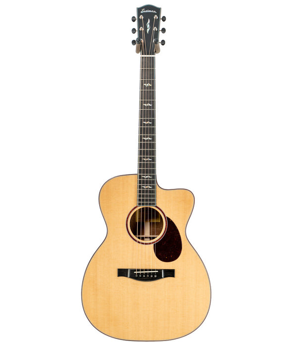 Eastman OM Cutaway Quilted Sapele Acoustic-Electric Guitar | New