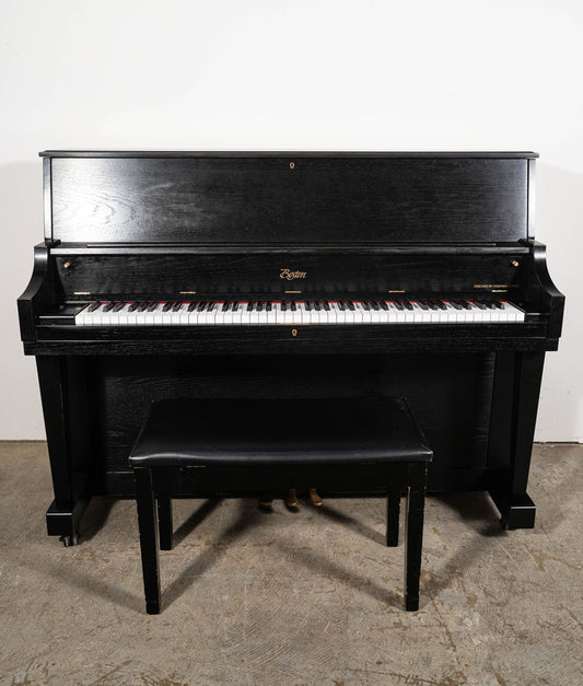 2018 Boston UP118S Performance Edition Upright Piano | Satin Ebony | 46.5" | Serial No. B193246 | Used