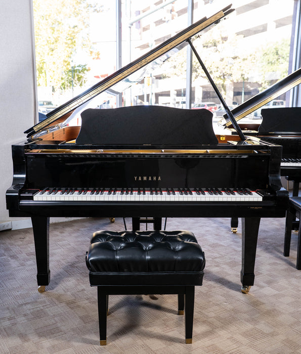 1992 Yamaha C7 Concert Grand piano | Polished Ebony | 7'6" | Serial No. 5090741 | Used