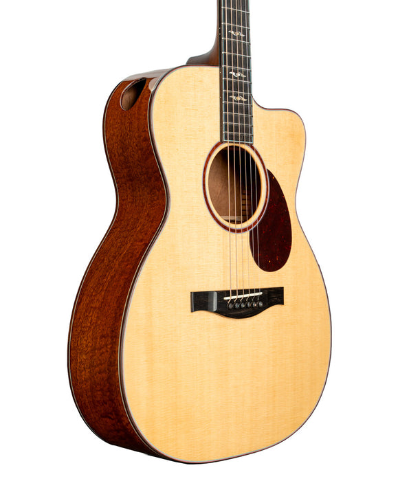 Eastman OM Cutaway Quilted Sapele Acoustic-Electric Guitar | New